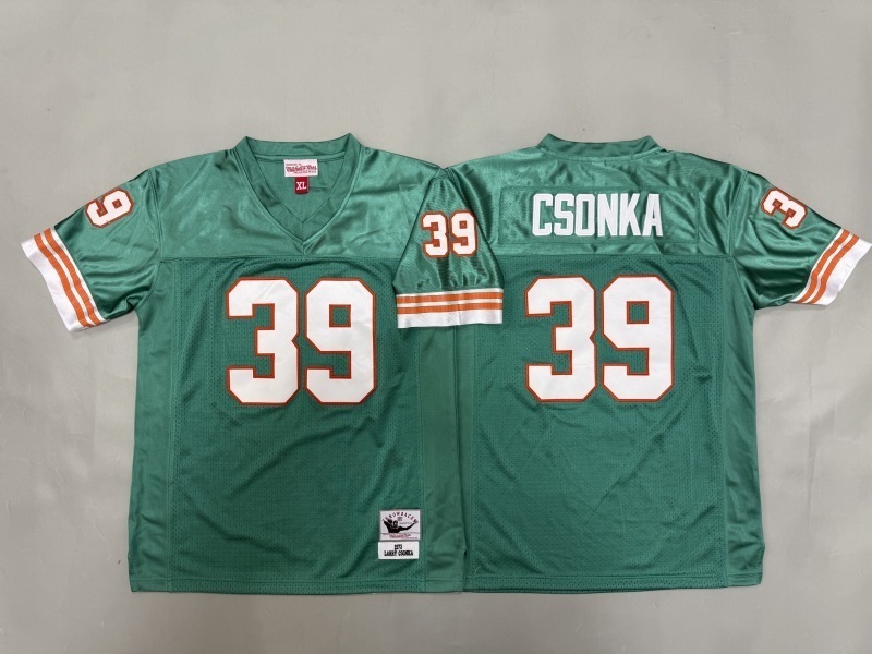 Youth Miami Dolphins #39 Csonka Green Throwback Limited Nike NFL Jersey 01->youth nfl jersey->Youth Jersey